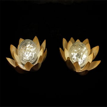 Solar Lotus Flower Lamps Αδιάβροχο Φωτιστικό Πισίνας Αίθριο Pathway Λάμπα γκαζόν Led ηλιακό φως για εξωτερικούς χώρους Διακόσμηση λίμνης κήπου