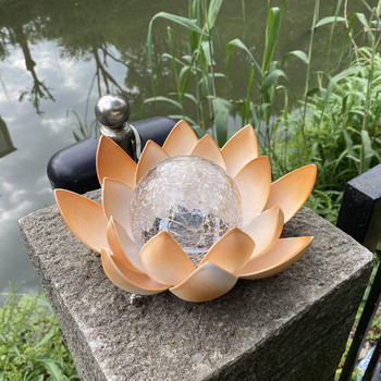 Solar Lotus Flower Lamps Αδιάβροχο Φωτιστικό Πισίνας Αίθριο Pathway Λάμπα γκαζόν Led ηλιακό φως για εξωτερικούς χώρους Διακόσμηση λίμνης κήπου