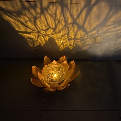 Solar Lotus Flower Lamps Αδιάβροχο Φωτιστικό Πισίνας Αίθριο Pathway Λάμπα γκαζόν Led ηλιακό φως για εξωτερικούς χώρους Διακόσμηση λίμνης κήπου