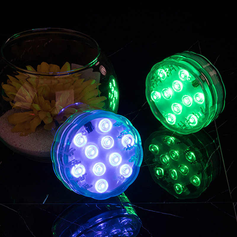 Lumini submersibile cu LED RGB IP68 Lampă de noapte pentru piscină subacvatică, pentru petrecere, nuntă, decorațiuni de Crăciun, cu telecomandă