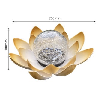 Ηλιακά Φώτα Κήπου Εξωτερικά Αδιάβροχα LED Lotus Ηλιακό Φωτιστικό Πισίνας Αυλή Αίθριο Διαδρομή γκαζόν Λίμνη κήπου Διακόσμηση τοπίου φωτός