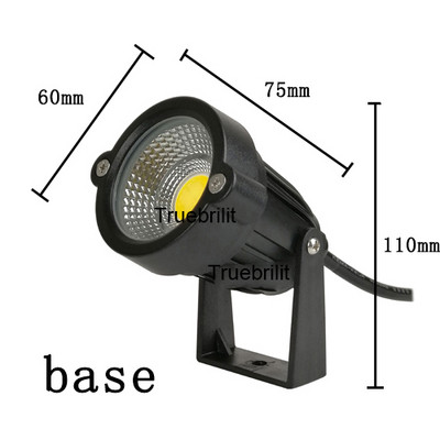 Jauna stila COB dārza zāliena lampa 220V 110V 12V āra LED spike Light 3W 5W Path Landscape ūdensnecaurlaidīgas vietas spuldzes