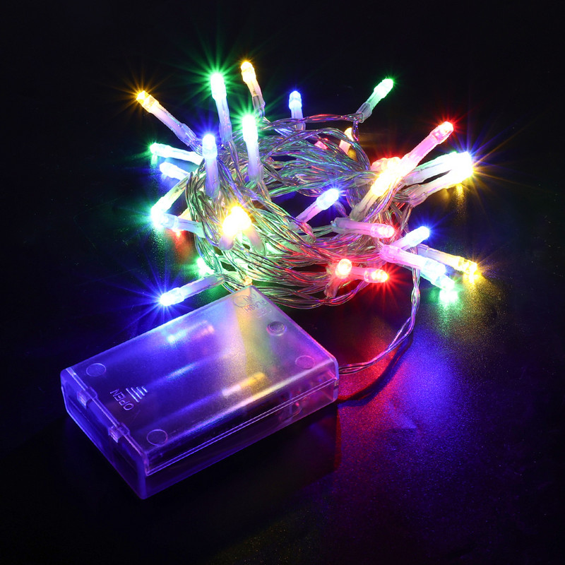 10M LED-es tündérfényfüzér vízálló kültéri, beltéri kerti karácsonyi buli koszorús lámpafüzér otthoni hálószoba esküvői dekoráció