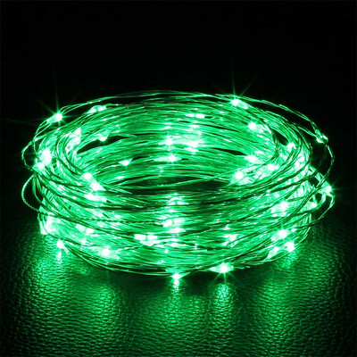 2M 3M 5M 10M Led gaismas ķēde vara vads USB vai ar baterijām darbināma LED stīgu gaisma Fairy Light Ziemassvētku gaismām Kāzu ballīte