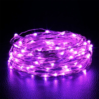 2M 3M 5M 10M Led gaismas ķēde vara vads USB vai ar baterijām darbināma LED stīgu gaisma Fairy Light Ziemassvētku gaismām Kāzu ballīte