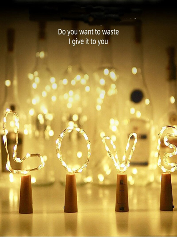 3Pcs Svjetla za vinske čepove za boce Bar Rođendanska zabava Proslava vjenčanja Blagdanska božićna zabava Za svjetleće boce s čepovima