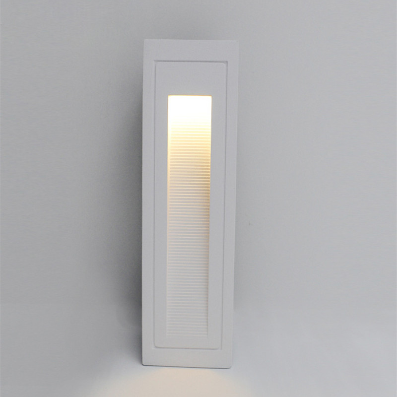 Ūdensizturīgs IP65 4W LED sienas lampa āra kvadrātveida pakāpienu gaisma dārza pagalma kāpnes eja koridors kāju apgaismojums sienas lampas AC110V 220V