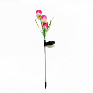 Saules tulpju dārza gaismas āra IP65 ūdensnecaurlaidīgi ziedi zāliena lampas celiņam dārzeņu dārza iekšpagalma kāzu dekorēšanai