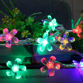 Cherry Blossom Garland Φωτιστικό Μπαταρία String LED Fairy Lights Festoon Led Light για Χριστουγεννιάτικα Φωτάκια Δωματίου Χριστουγεννιάτικη διακόσμηση