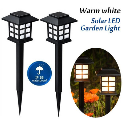 2gab Saules dārza gaismas dekorēšana Dobu zāliena lampu celiņš Saules dārza āra apgaismojums Ūdensnecaurlaidīgs dārza saules zāliena LED apgaismojums