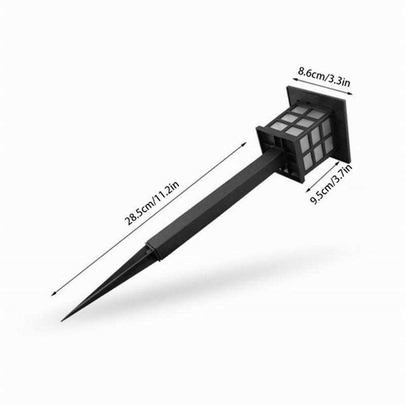 2gab Saules dārza gaismas dekorēšana Dobu zāliena lampu celiņš Saules dārza āra apgaismojums Ūdensnecaurlaidīgs dārza saules zāliena LED apgaismojums