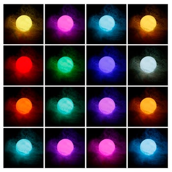 LED градинска лампа с дистанционно управление 16 цветна топка Външна водоустойчива лампа Нощна лампа Декорация на партитата в тревата Градинска декорация