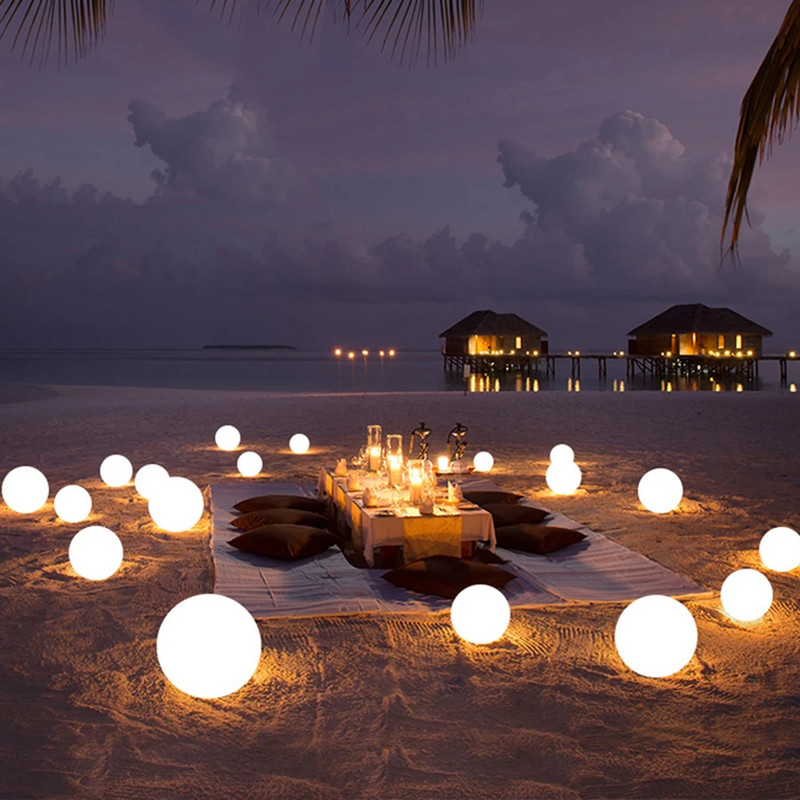 LED vrtna svjetiljka s daljinskim upravljačem Kuglasta svjetiljka u 16 boja Vanjska vodootporna svjetiljka Noćna svjetiljka Dekoracija za kućnu zabavu Travnjak Dekoracija vrta