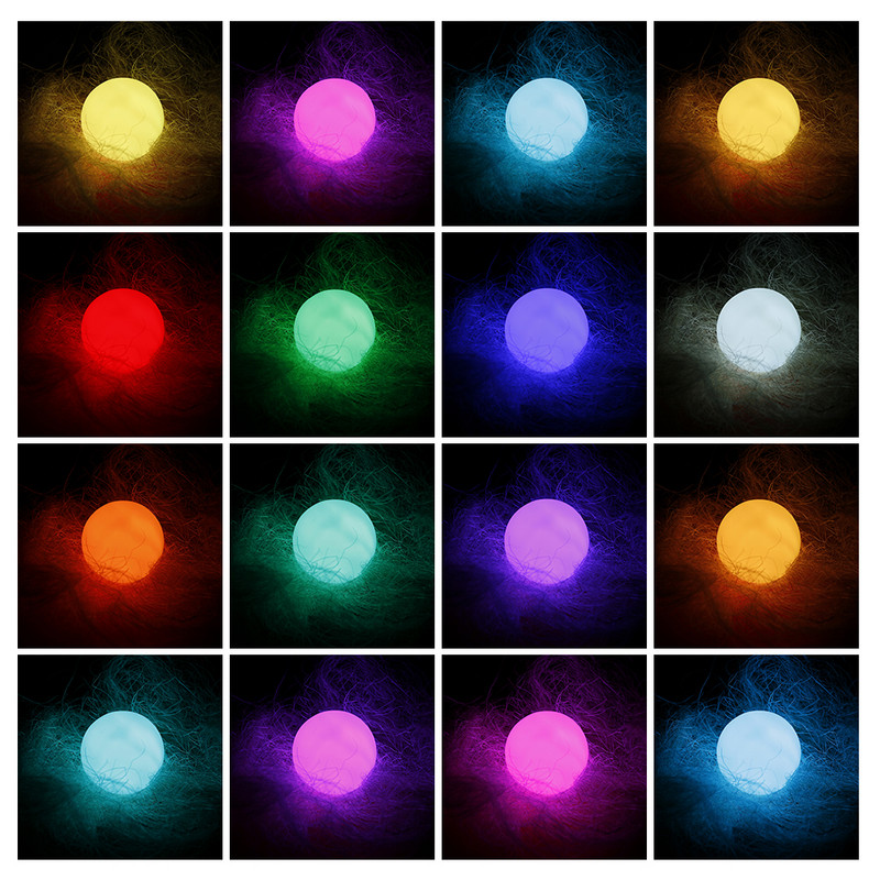 LED vrtna svjetiljka s daljinskim upravljačem Kuglasta svjetiljka u 16 boja Vanjska vodootporna svjetiljka Noćna svjetiljka Dekoracija za kućnu zabavu Travnjak Dekoracija vrta