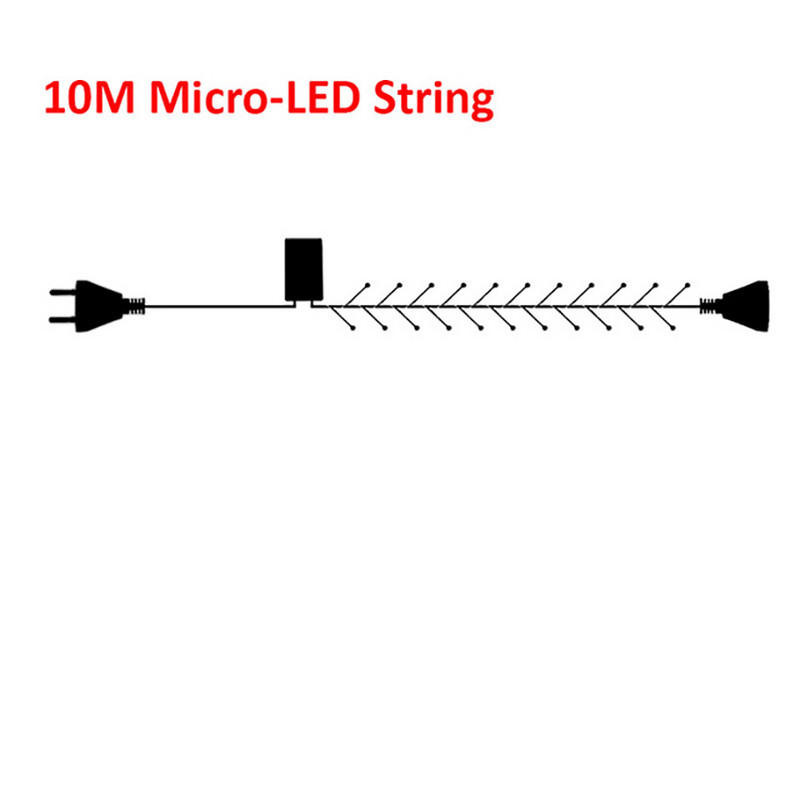 1X3 2X2 2X3 3X3M LED șir de lumină în aer liber impermeabile zâne Ghirlandă grădină Patio nunta decorațiuni de Crăciun lanț de lumină
