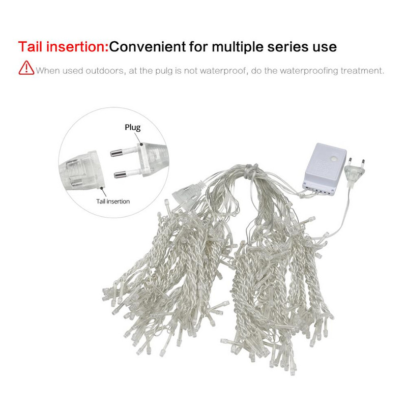 1X3 2X2 2X3 3X3M LED șir de lumină în aer liber impermeabile zâne Ghirlandă grădină Patio nunta decorațiuni de Crăciun lanț de lumină