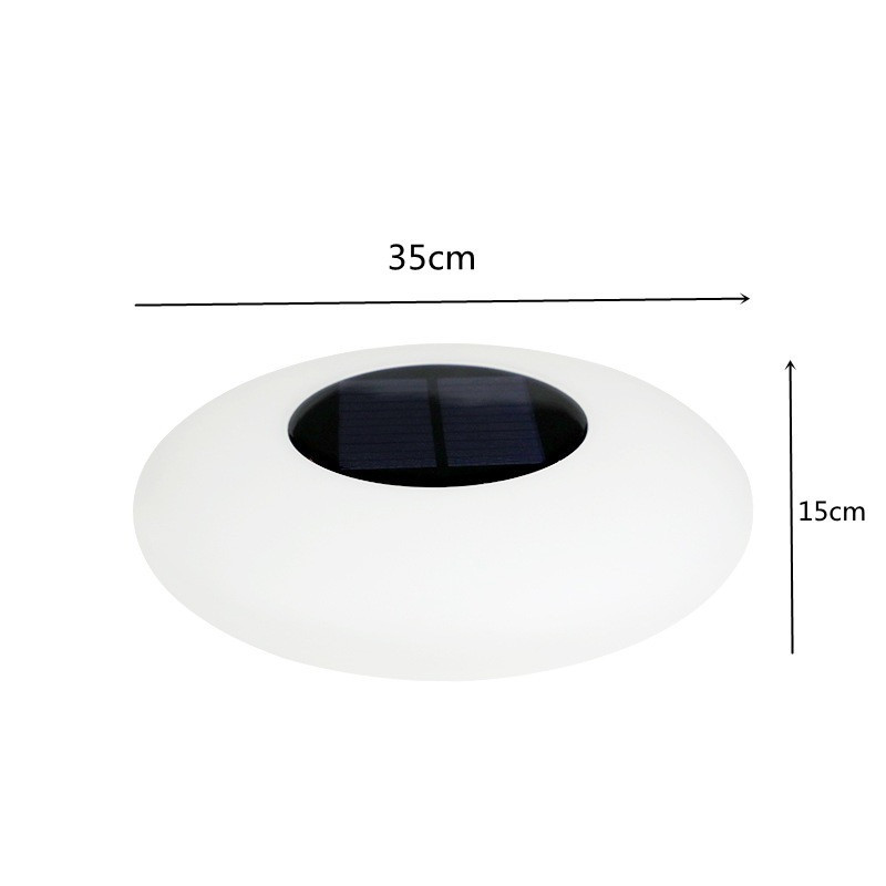 Saules baseina gaismas bumba RGB krāsas maiņa peldbaseina peldošā lampa 34cm dārza gaismas āra piepūšamā baseina zemūdens gaisma