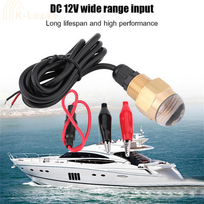 Mini 12V LED zemūdens apgaismojuma lampa IP68 ūdensnecaurlaidīga putekļu necaurlaidīga īpaši spilgta laivas zemūdens gaisma āra niršanas peldēšanas lampa