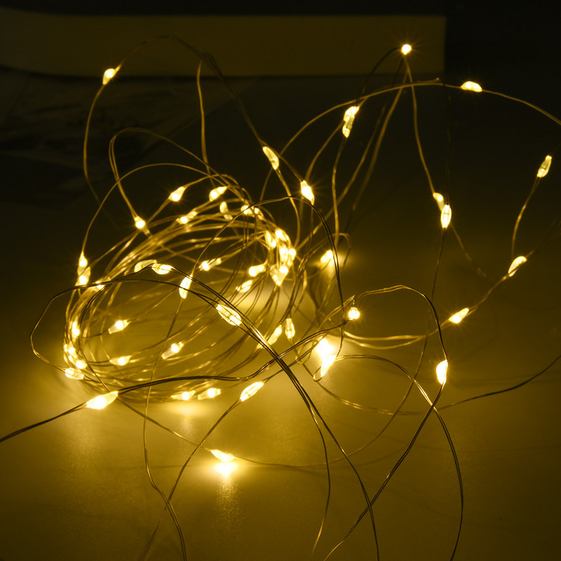 100LED svjetiljke s daljinskim upravljačem Vodootporne USB vrtne vilinske svjetiljke Žice Božićne svatove Osvjetljenje kućnih ukrasa