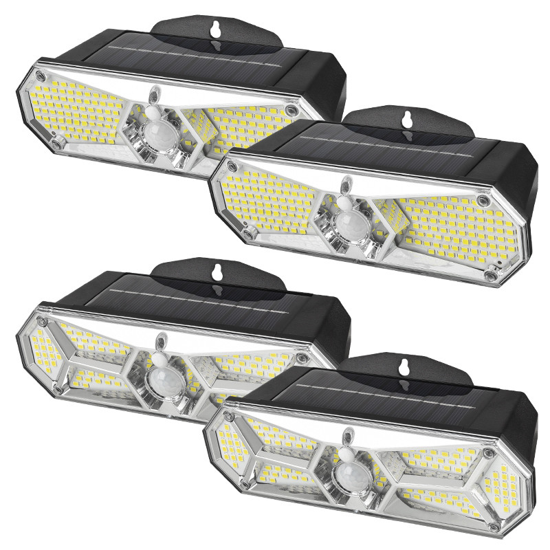 LED saules sienas lampa cilvēka ķermeņa sensora gaismas saules spuldze ūdensizturīga āra gaismas cilvēka sensora dārza ielas apgaismojuma pagalma apgaismojums