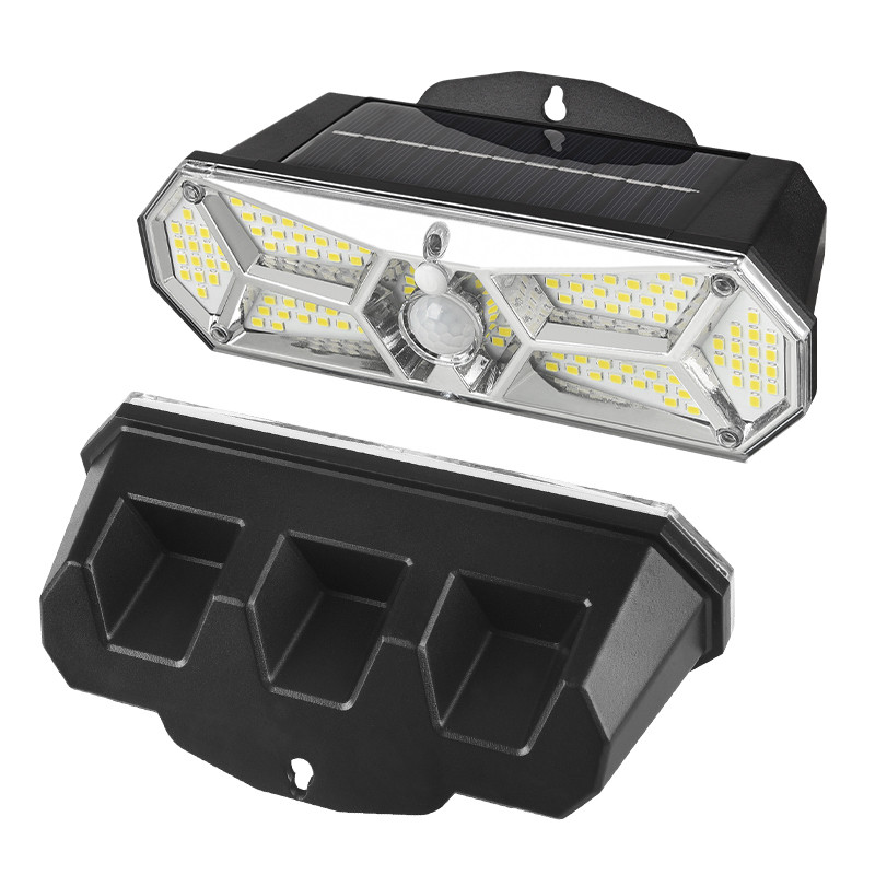 LED saules sienas lampa cilvēka ķermeņa sensora gaismas saules spuldze ūdensizturīga āra gaismas cilvēka sensora dārza ielas apgaismojuma pagalma apgaismojums