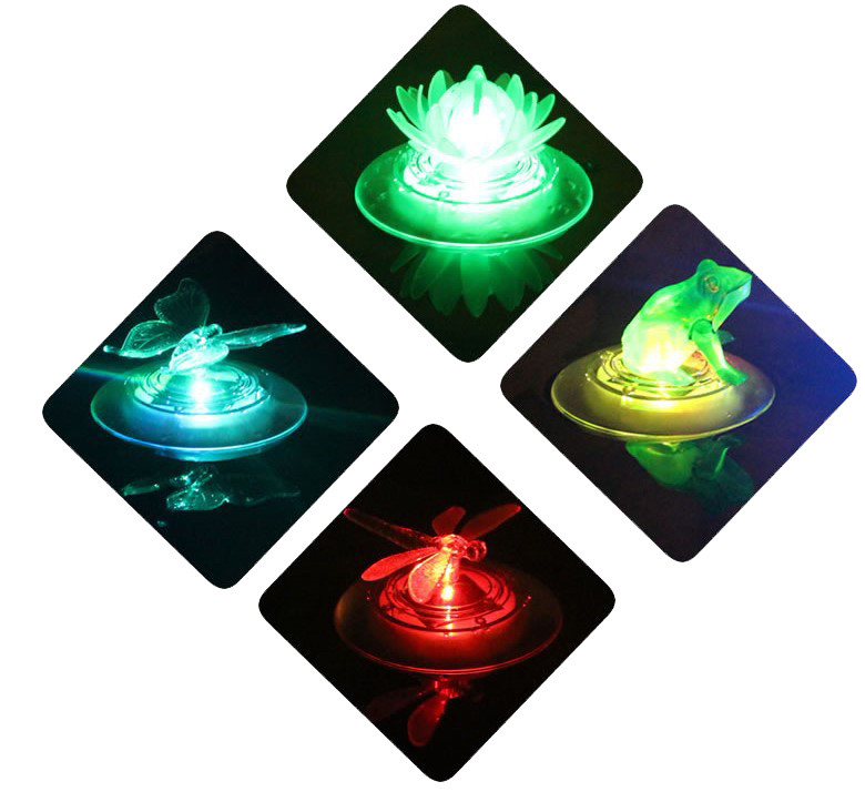 Solárne vonkajšie vodné driftové svetlo Farebné gradientové jazierko Bazénová lampa LED Vodotesná záhradná dekoratívna lampa