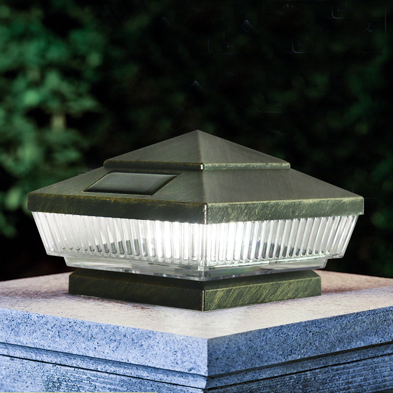 JEEYEE balustrādes gaismas dārza LED āra apgaismojums saules staba galvas gaisma dārza ģeogrāfiskās margas dekoratīvā lampa ūdensnecaurlaidīga