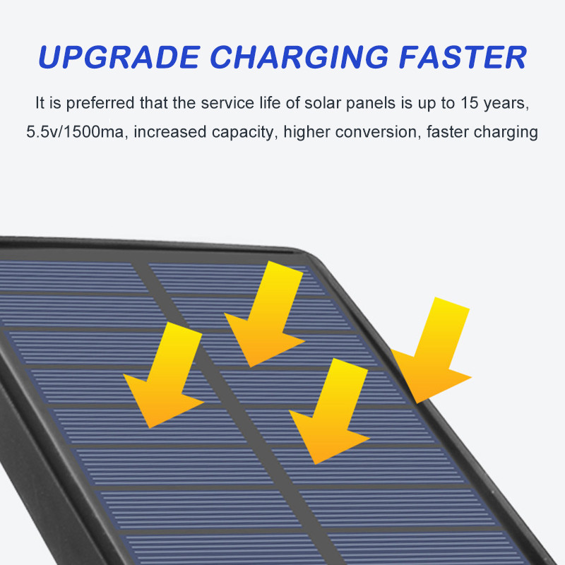 360 grādu enerģijas taupīšanas saules kustības sensors āra gaismas simulācijas drošības kamera bezvadu 8 LED drošības mājas lampa platleņķis