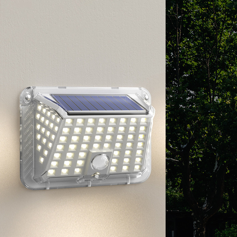 Saules kustības sensors āra apgaismojums 90 LED 3 apgaismojuma režīms 5 m diapazona indukcijas bezvadu ūdensnecaurlaidīgas dārza pagalma drošības lampas