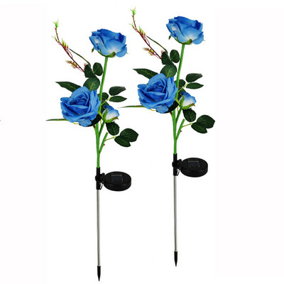 2db Solar Napraforgó Rose Lights LED vízálló tájkép Smart Control kültéri lámpa udvari gyephez Kert terepi lámpa