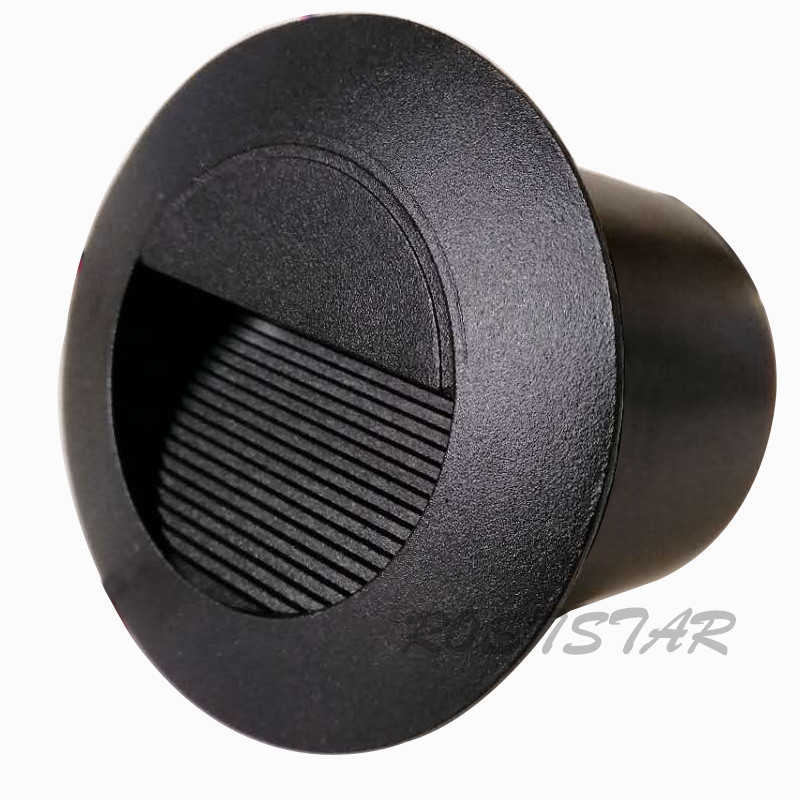 3W Led pakāpienu gaisma āra ūdensnecaurlaidīga mājsaimniecības pakāpienu gaisma kājiņa nakts gaismas ejas stūrī iebūvēta kāpņu telpa 110V/220V 12V