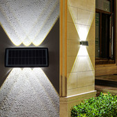 Kültéri napelemes lámpák külső lámpák kerti dekoráció led fényvisszaverő lámpa kerti dekoráció napelemes lámpák kerítés napfény lámpa