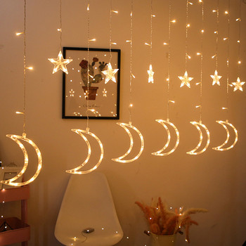 3,5m Led Fairy String Lights Star Moon Lamp Holiday Garland Stings Φωτιστικό για μπαρ Γαμήλιο πάρτι Παράθυρο κήπου Διακόσμηση σπιτιού