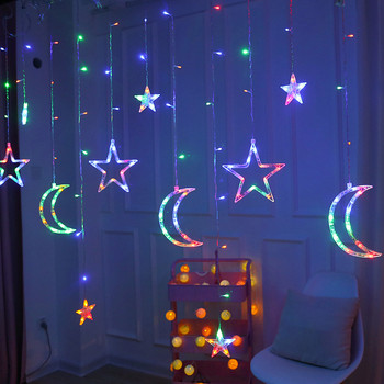 3,5m Led Fairy String Lights Star Moon Lamp Holiday Garland Stings Φωτιστικό για μπαρ Γαμήλιο πάρτι Παράθυρο κήπου Διακόσμηση σπιτιού