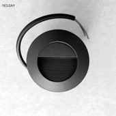 3W lauko LED laiptų apšvietimas apvalus sieninis šviestuvas vandeniui atsparus IP65 naktiniai žibintai išorinio kiemo apšvietimas laiptelių kopėčioms balkonui