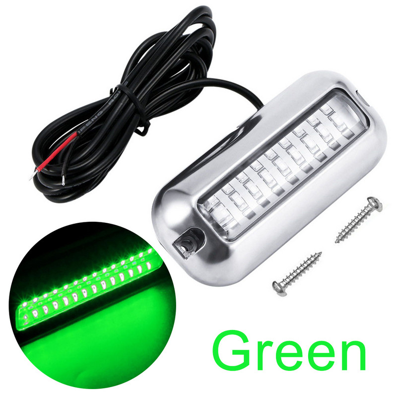 27LED víz alatti lámpa rozsdamentes acél csónak kereszttartó lámpa 10-30V tengeri navigációs lámpa IP68 vízálló jacht csónak tartozékok