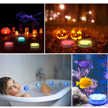 Потопяеми LED осветителни тела за басейн Водоустойчива подводна RGB светлина за вана с 16 цвята с дистанционно управление и вендузи