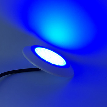 12V Έγχρωμος προβολέας πισίνας LED 12W RGB Sync Γεμάτη Ρητίνη Υποβρύχιος Φωτισμός Σημείων Πλαστικό Ζεστό Λευκό Καθαρό Λευκό