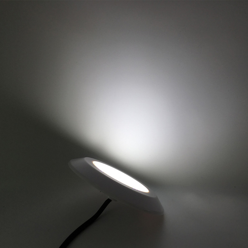 12V krāsu LED baseina projektors 12W RGB Sync pildīts ar sveķiem zemūdens vietas apgaismojums plastmasas silts balts tīri balts