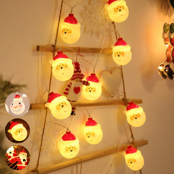Χριστουγεννιάτικη διακόσμηση LED Light String Snowflake Snowman Santa Claus Χριστουγεννιάτικο δέντρο String Light Χριστουγεννιάτικο Δέντρο Στολίδι για το σπίτι