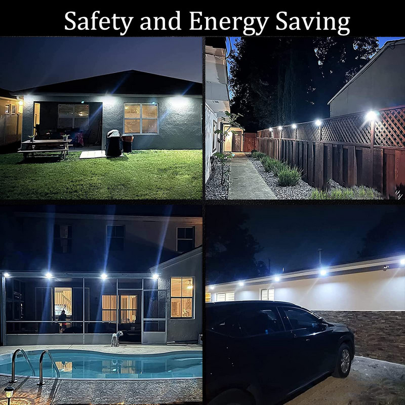 Ūdensnecaurlaidīgs āra 100 LED saules sensora kustības gaisma āra bezvadu bezvadu saules gaismai ar saules enerģiju ielu apgaismojuma dārza sienas apgaismojums