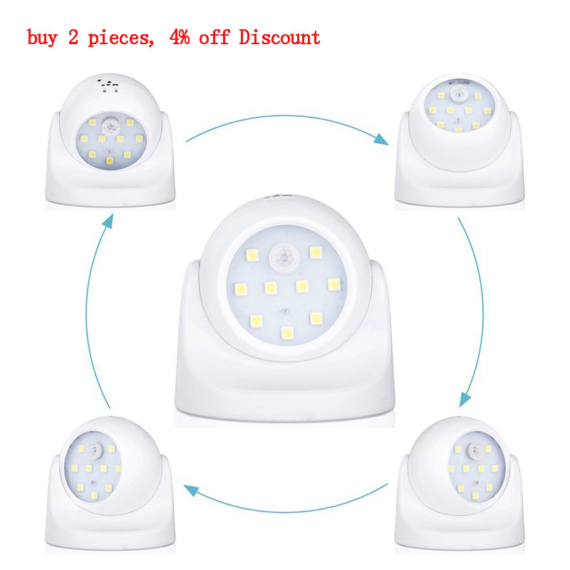 Spilgti bezvadu Fulcrum kustības sensora sienas lampas LED verandas gaismas prožektors PIR automātiskās ieslēgšanās/izslēgšanas detektors nakts lampas ar baterijām