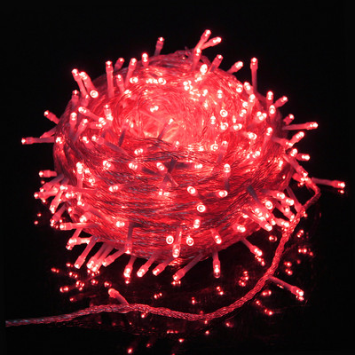 LED stīgu pasaku gaismas Ziemassvētku rotājuma vītnes gaismas Ūdensizturīgs āra zibens Jaungada ballīšu dekorēšanai svētku gaismas