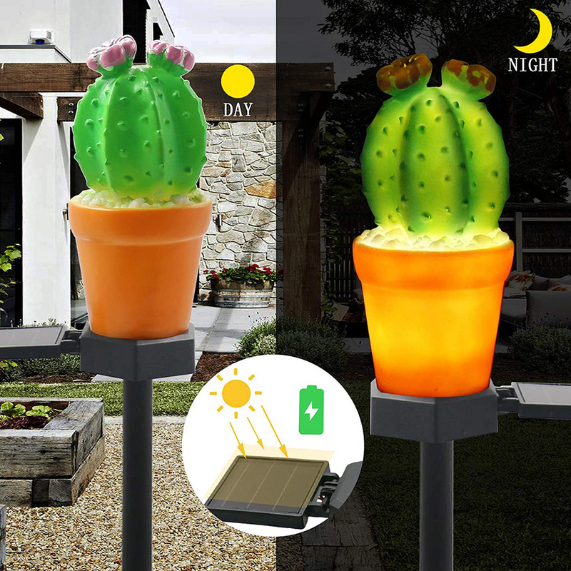 Saules gaismas diodes āra ananāsu kaktusa zāliena lampas dārza gaismas ūdensnecaurlaidīgas lauku mājas dārzeņu plāksterim brīvdienu pagalma dekorēšanai