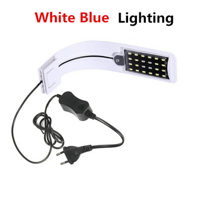 Akváriumi lámpa akváriumhoz ültetett akváriumhoz 10 W LED lámpa akváriumhoz LED világítás Páramentes, Clip-On Luces Lights Lámpás lámpa