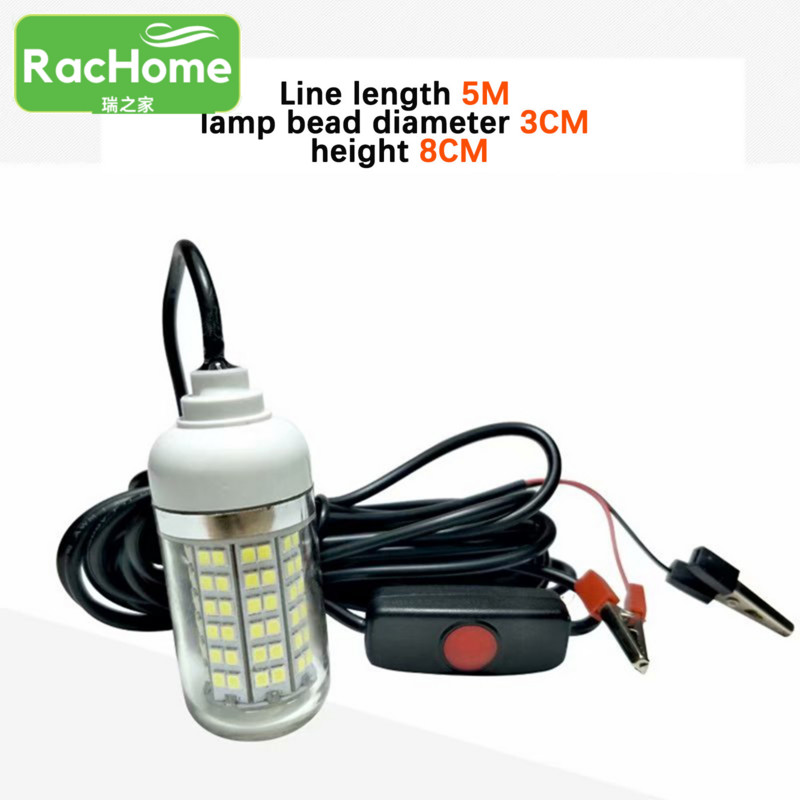 AC/DC12V Svjetlo za ribolov 108 žica LED Svjetlo za podvodni ribolov IP67 Žarulja za traženje mamaca Privucite kozice Lignje Kril Zeleno svjetlo za ribolov