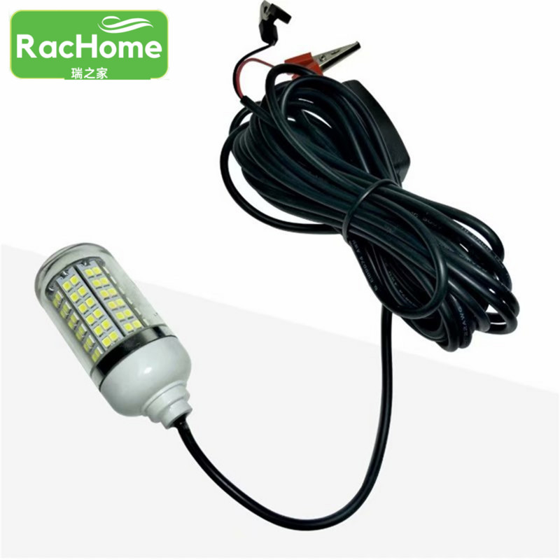 AC/DC12V Svjetlo za ribolov 108 žica LED Svjetlo za podvodni ribolov IP67 Žarulja za traženje mamaca Privucite kozice Lignje Kril Zeleno svjetlo za ribolov