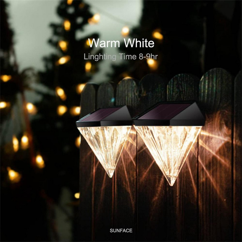 Led dimanta zāliena lampa āra ūdensnecaurlaidīga saules gaismas dārza ainava pagalma parka villas celiņa gaismas mājas dekorēšana