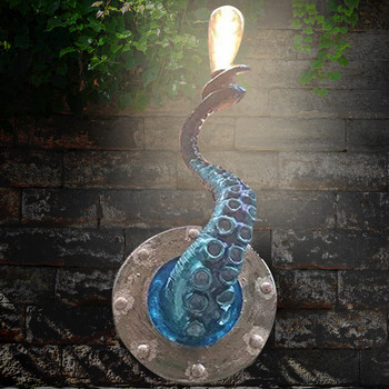 Ретро Октопод Светлина Пипала Чудовища Държач за лампа Крушки Светлини Висяща стенна лампа