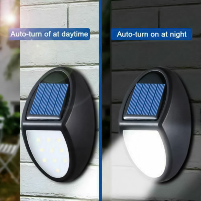 10 LED Solar Steps Light kültéri napelemes lámpa intelligens érzékelős fali lámpa, vízálló, napelemes napfény a medencekert díszítéséhez